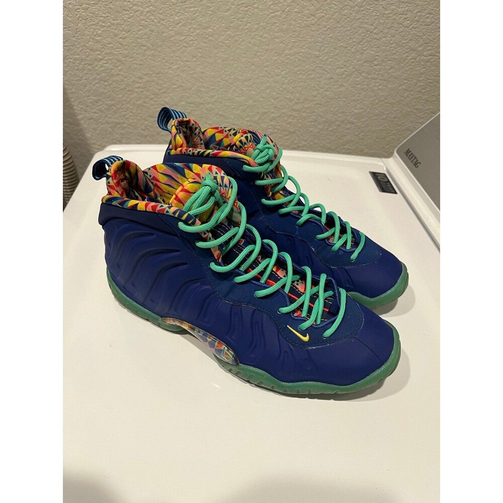 Nike Air Foamposite One PRM #Weatherman Blue Multicolor GS Size 7Y